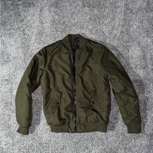 H&M DB supply dark green bomber jacket